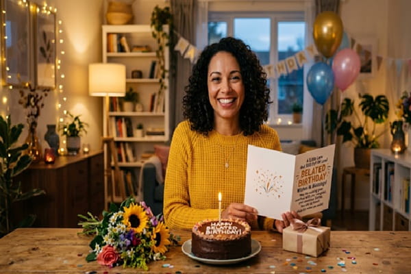 Fun and Playful Belated Wishes