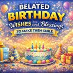 Belated Birthday Wishes and Blessings to Make Them Smile