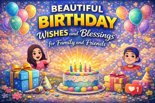 Beautiful Birthday Wishes and Blessings for Family and Friends