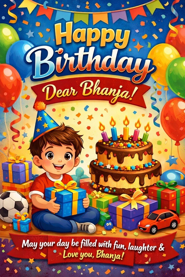 Birthday Wishes for Bhanja in English