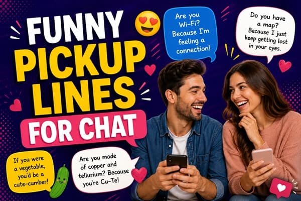 Funny Pickup Lines for Chat