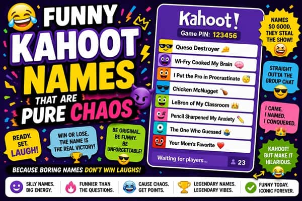 Funny Kahoot Names That Are Pure Chaos