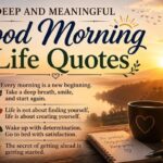 Deep and Meaningful Good Morning Life Quotes