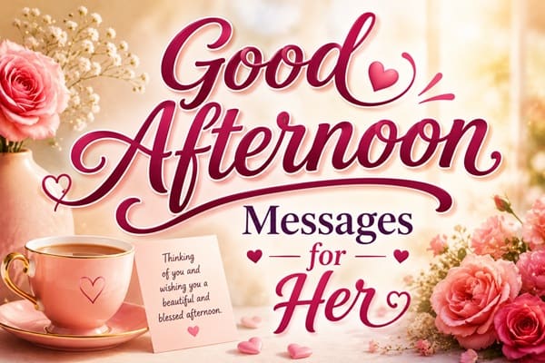 Good Afternoon Messages for Her