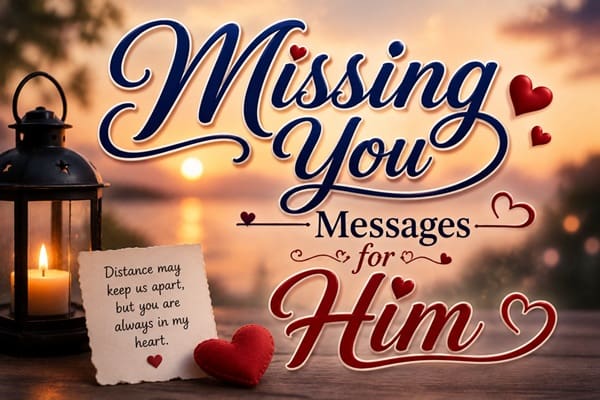 Missing You Messages for Him