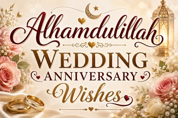 Alhamdulillah Wedding Anniversary Wishes