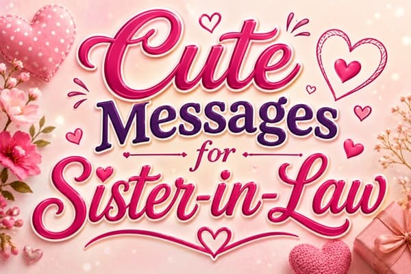 Cute Messages for Sister in Law