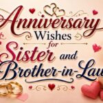 Anniversary Wishes for Sister and Brother in Law