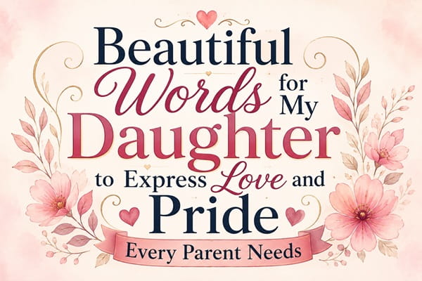 Beautiful Words for My Daughter