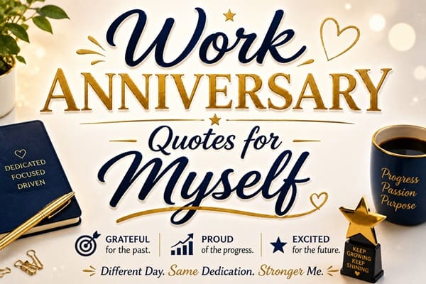 Work Anniversary Quotes for Myself