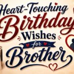 Heart Touching Birthday Wishes for Brother