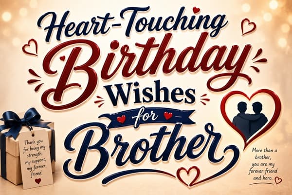 Heart Touching Birthday Wishes for Brother