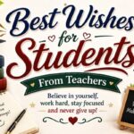 Best Wishes for Students From Teachers