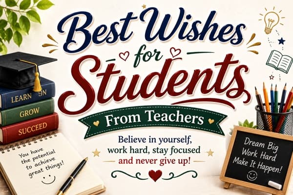 Best Wishes for Students From Teachers