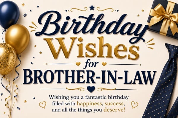 Birthday Wishes for Brother in Law