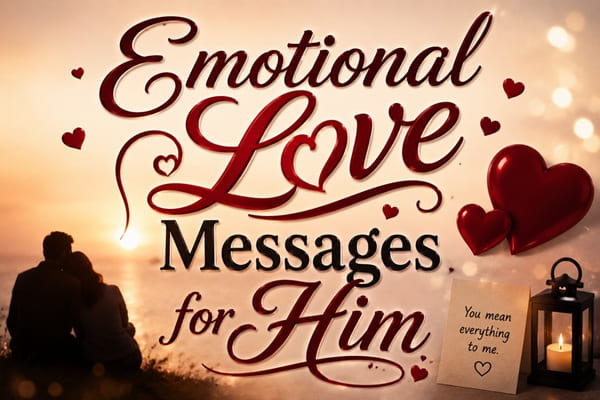 Emotional Love Messages for Him