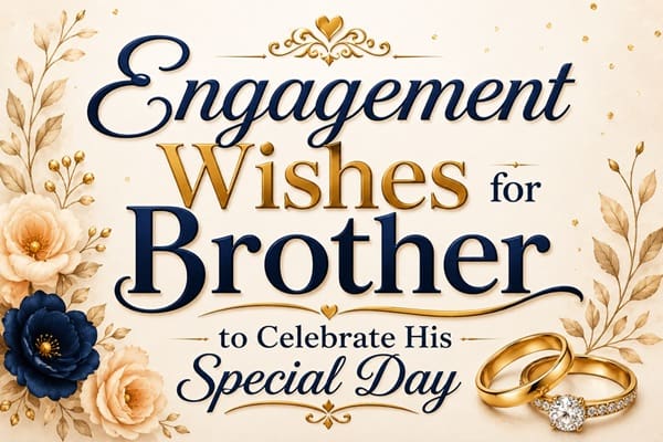 Engagement Wishes for Brother