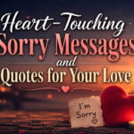 Heart Touching Sorry Messages and Quotes for Your Love