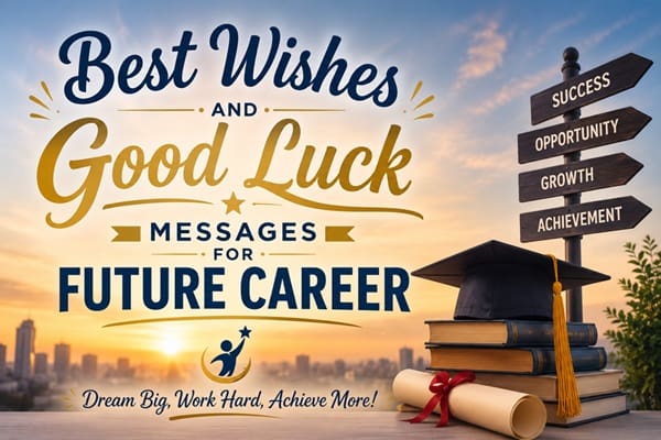 Best Wishes and Good Luck Messages for Future Career