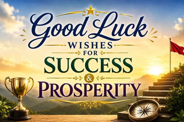 Good Luck Wishes for Success and Prosperity