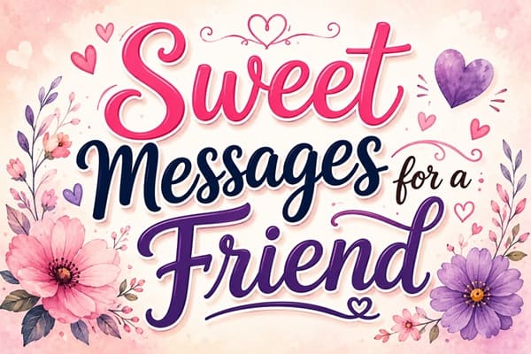 Sweet Messages for a Friend