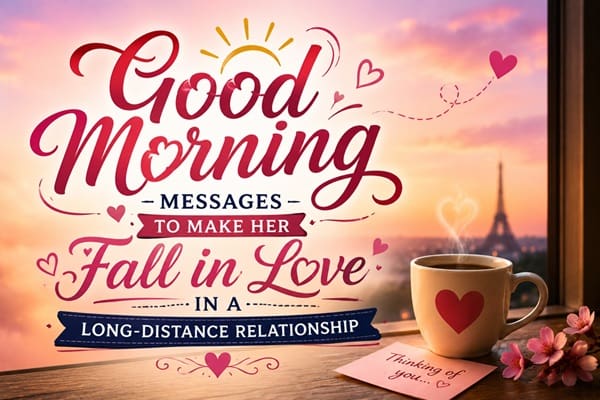 Good Morning Messages to Make Her Fall in Love in a Long Distance Relationship