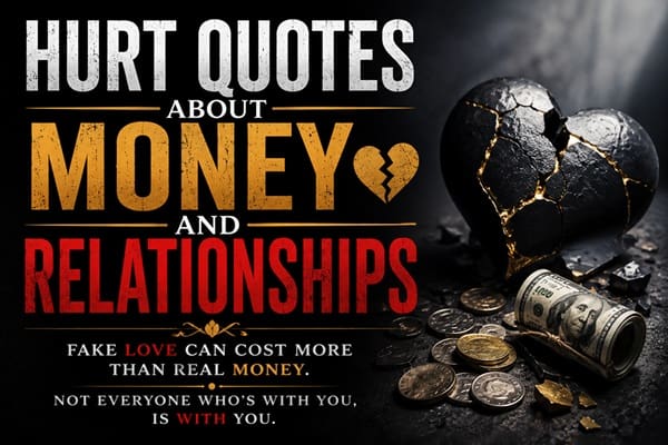 Hurt Quotes About Money and Relationships