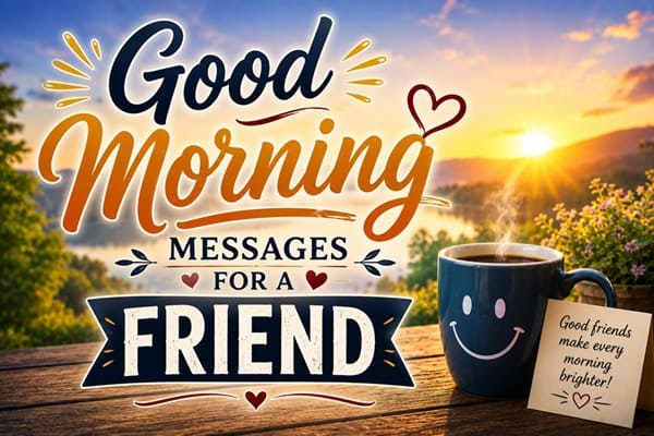 Good Morning Messages for a Friend