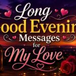 Long Good Evening Messages for My Love