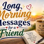 Long Morning Messages for a Friend