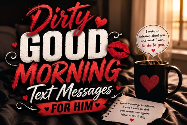 Dirty Good Morning Text Messages for Him