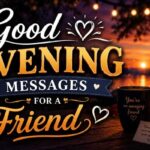 Good Evening Messages for a Friend