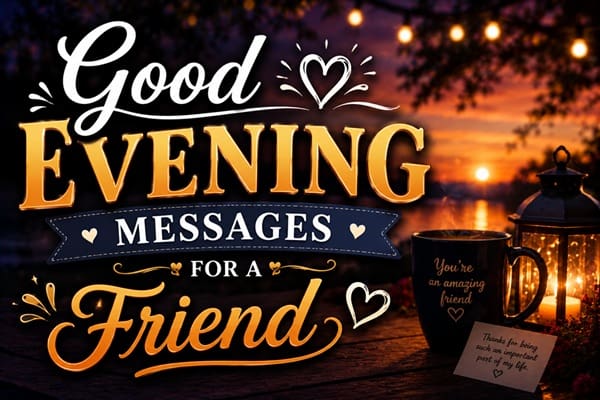 Good Evening Messages for a Friend