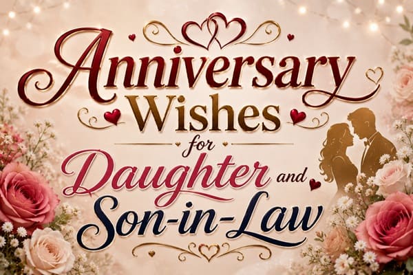 Anniversary Wishes for Daughter and Son-in-Law