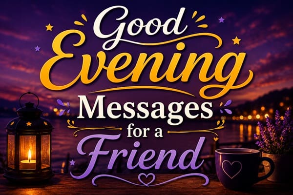 Good Evening Messages for a Friend