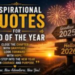 Inspirational Quotes for End of the Year