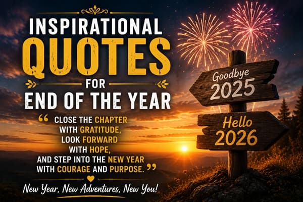 Inspirational Quotes for End of the Year
