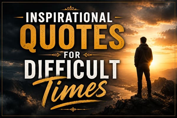Inspirational Quotes for Difficult Times