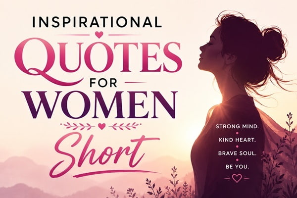 Inspirational Quotes for Women Short