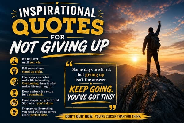 Inspirational Quotes for Not Giving Up