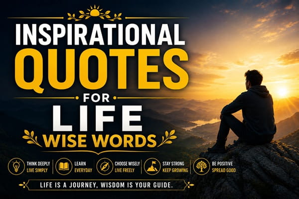 Inspirational Quotes for Life Wise Words