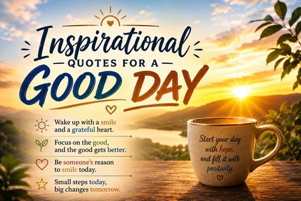 Inspirational Quotes for a Good Day