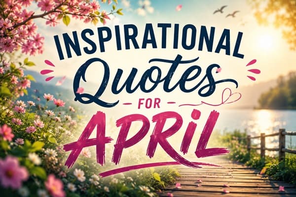 Inspirational Quotes for April
