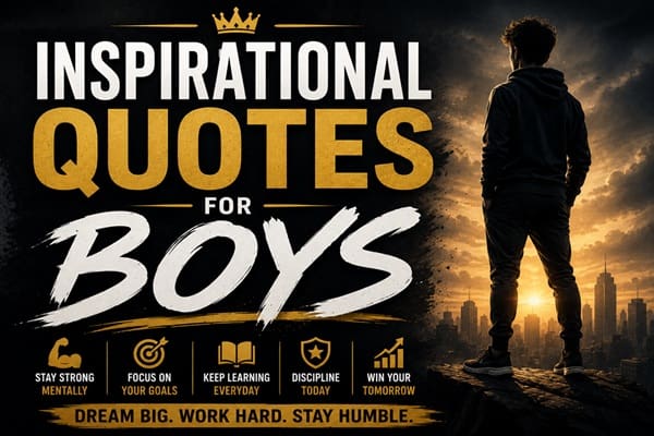 Inspirational Quotes for Boys