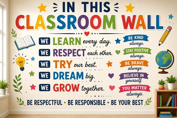 Inspirational Quotes for Classroom Wall