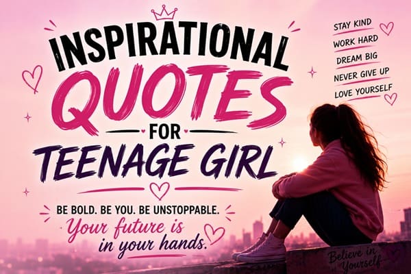 Inspirational Quotes for Teenage Girls