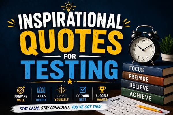 Inspirational Quotes for Testing