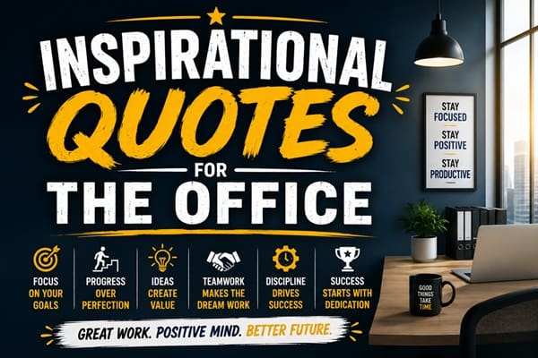 Inspirational Quotes for the Office