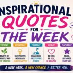 Inspirational Quotes for the Week