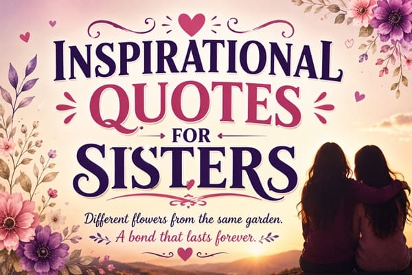 Inspirational Quotes for Sisters